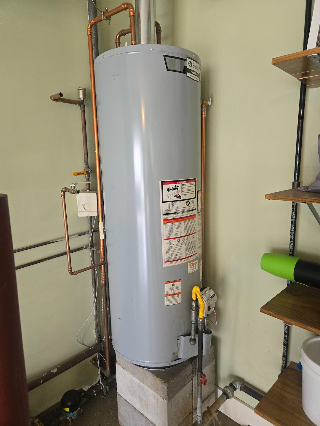 Water heater replacement in Tom's River.